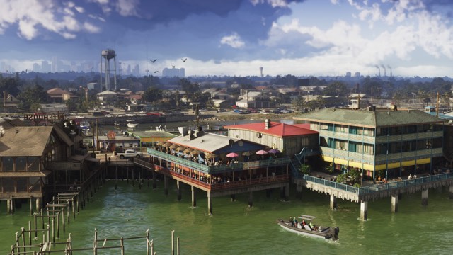 GTA 6 Grassrivers: stilt houses on the water