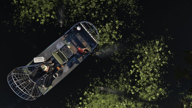 GTA 6 Grassrivers: airboat in the lily pads