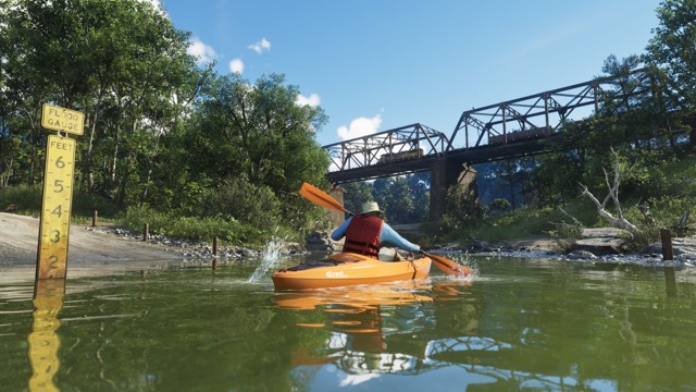 GTA 6 Mount Kalaga National Park: kayaking by the rail bridge