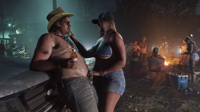 GTA 6 Port Gellhorn: night party by the cars