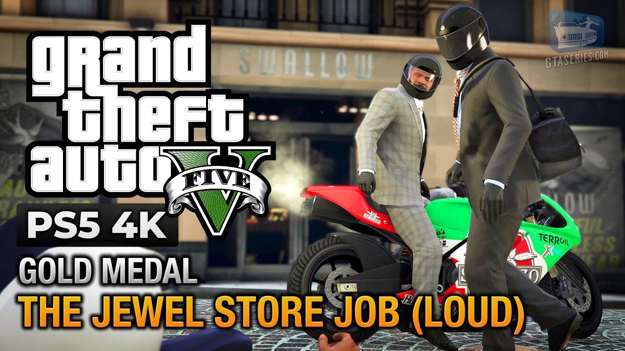 Cheat GTA 5 – Mission 14 – The Jewel Store Job Loud Approach