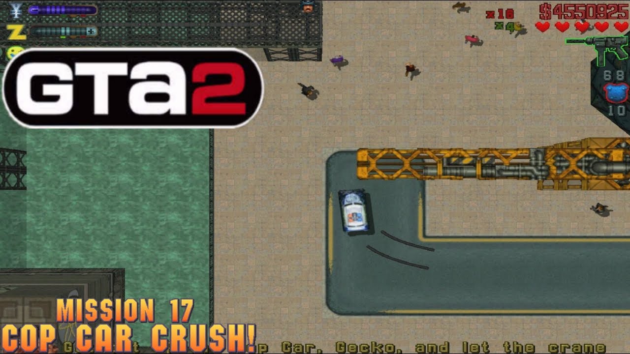 Cheat GTA 2 Mission 17 – Cop Car Crush!