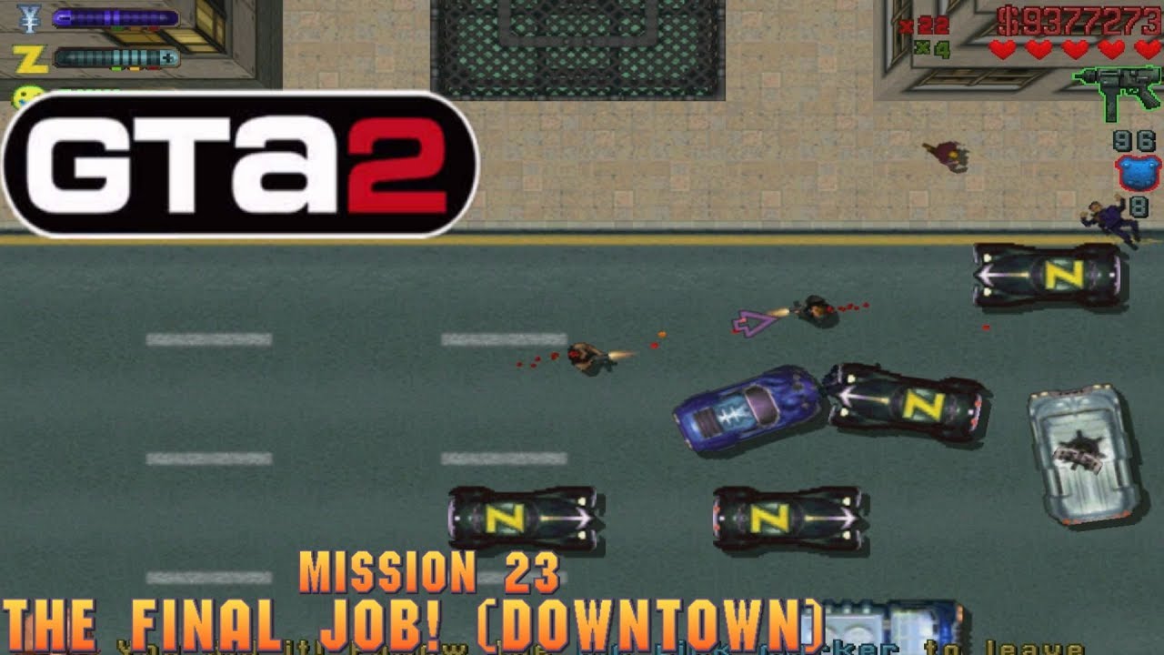 Cheat GTA 2 Mission 23 – The Final Job! (Downtown)