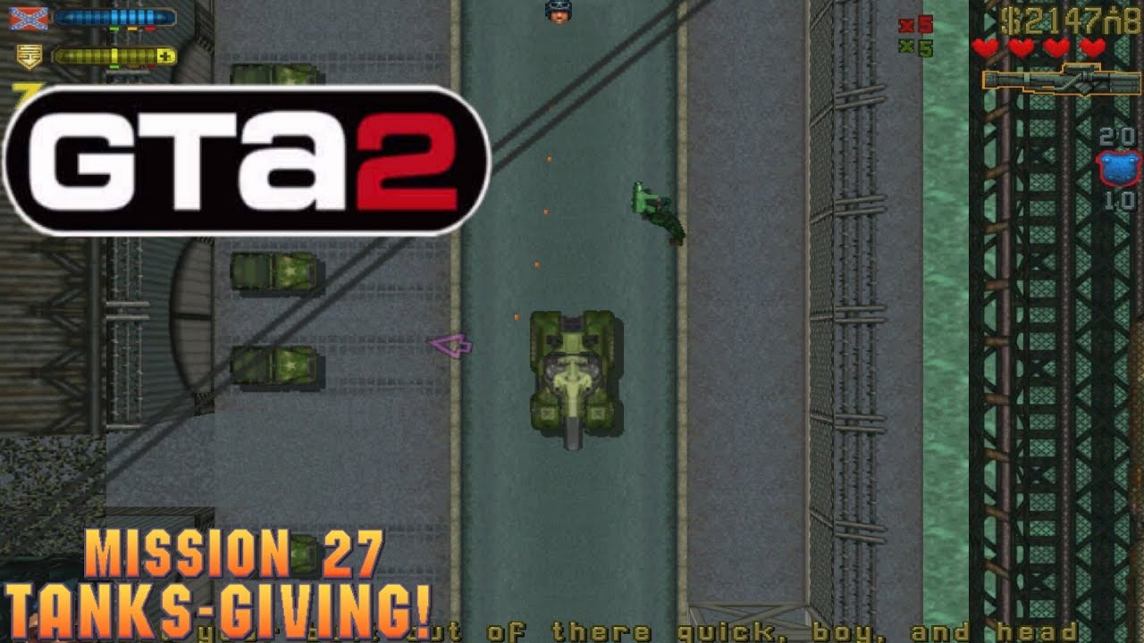 Cheat GTA 2 Mission 27 – Tanks-Giving!