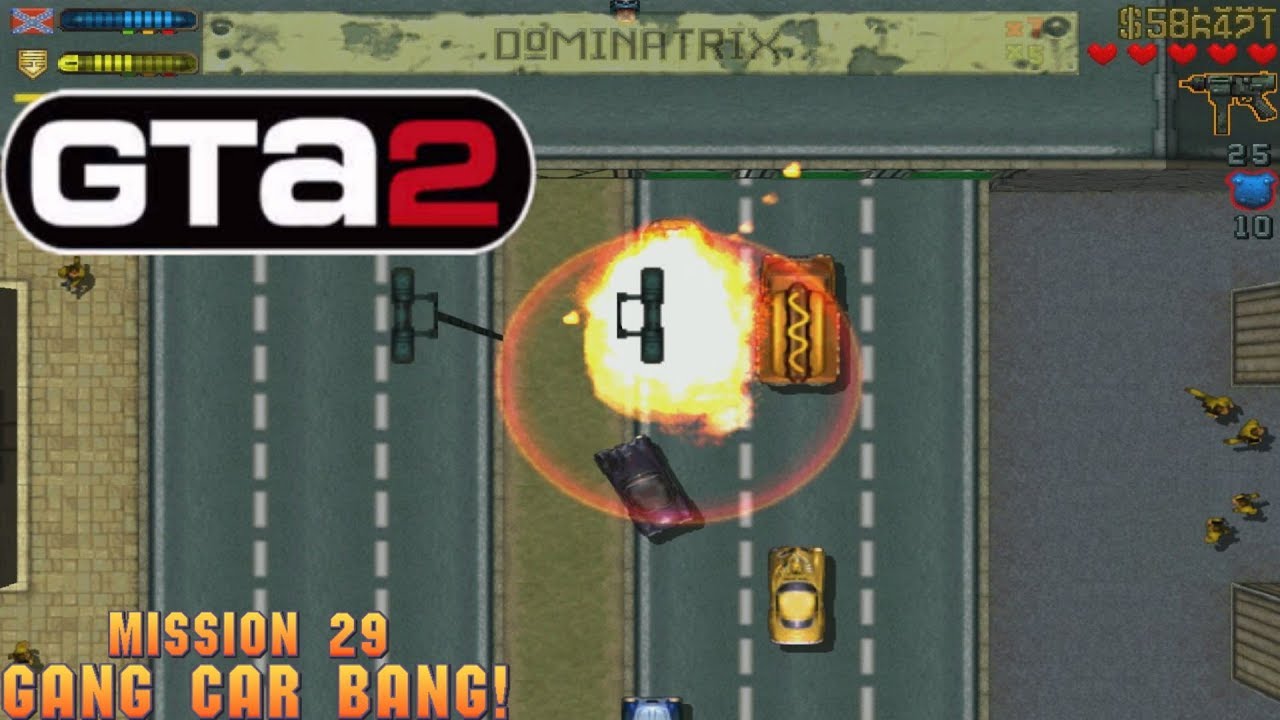 Cheat GTA 2 Mission 29 – Gang Car Bang!