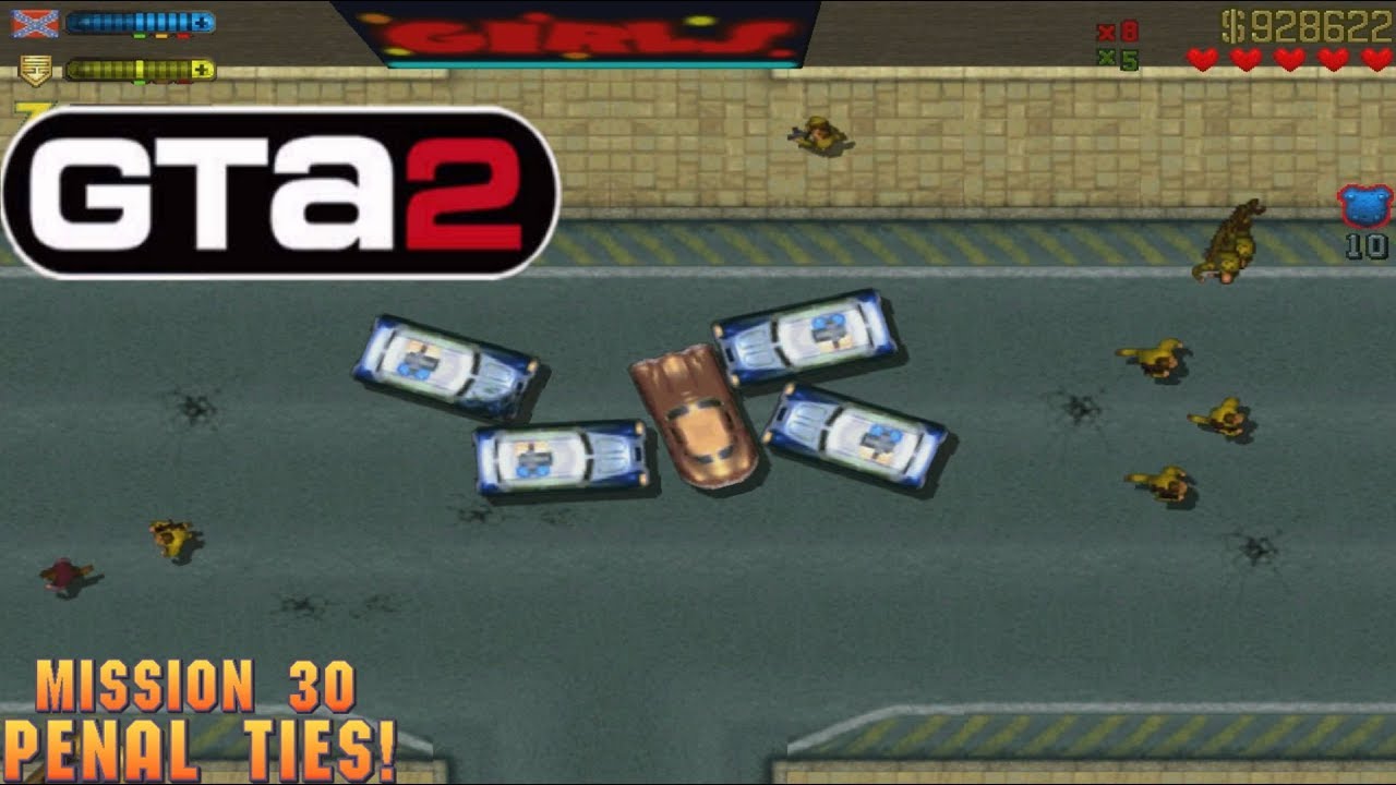 Cheat GTA 2 Mission 30 – Penal Ties!