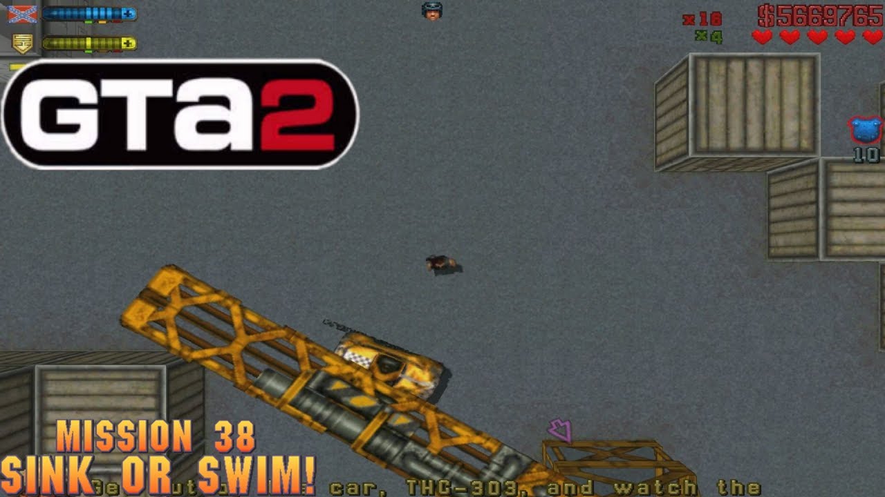 Cheat GTA 2 Mission 38 – Sink Or Swim!