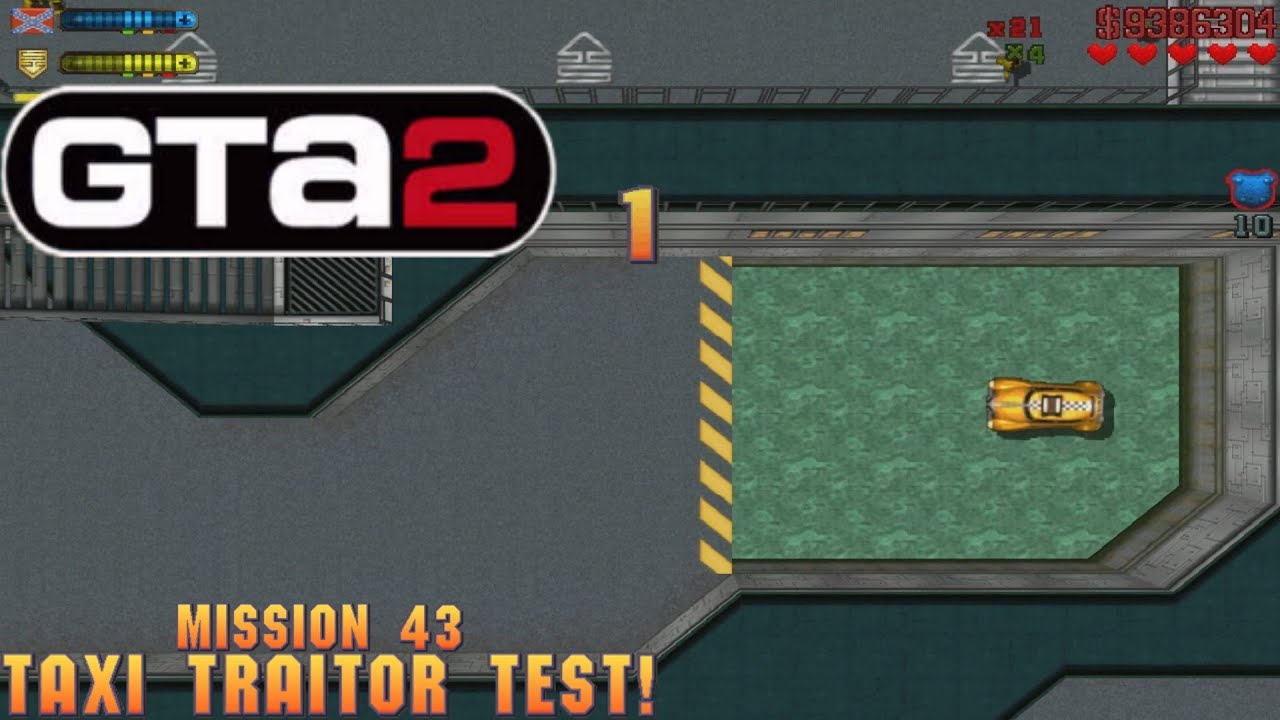 Cheat GTA 2 Mission 43 – Taxi Traitor Test!