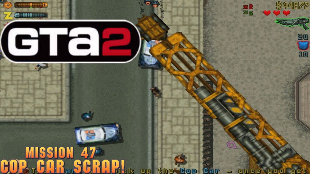 Cheat GTA 2 Mission 47 – Cop Car Scrap!