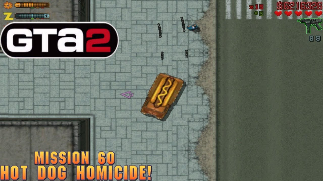 Cheat GTA 2 Mission 60 – Hot Dog Homicide!