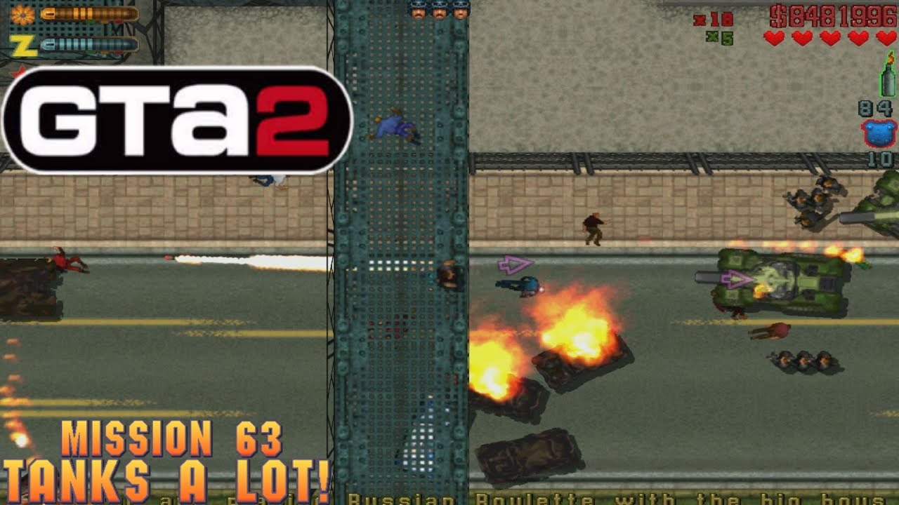 Cheat GTA 2 Mission 63 – Tanks A Lot!