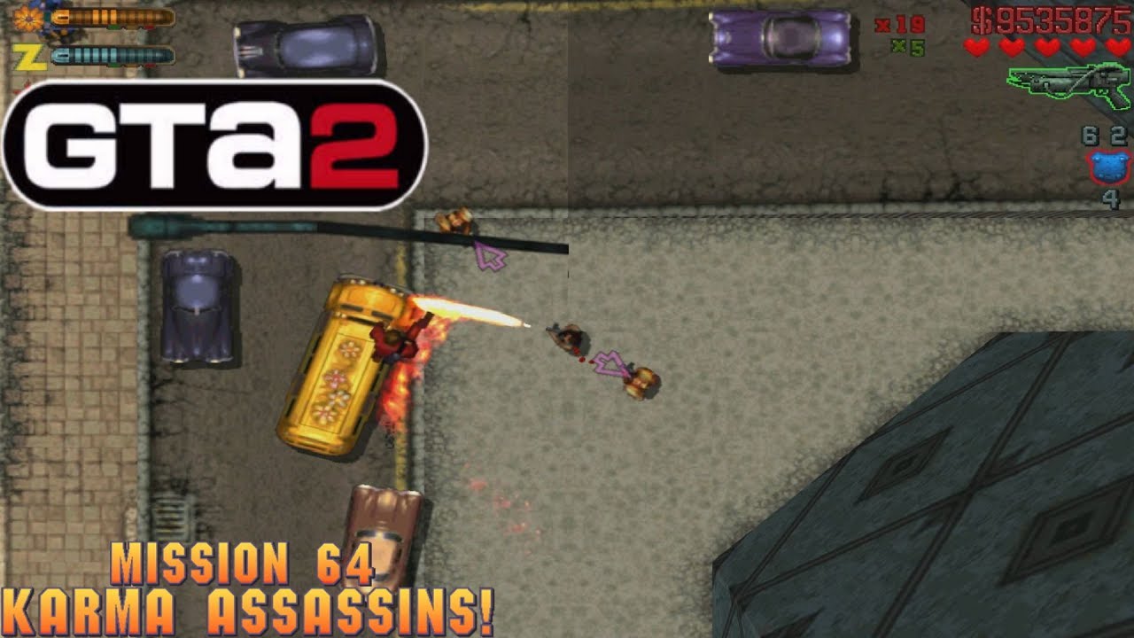 Cheat GTA 2 Mission 64 – Karma Assassins!