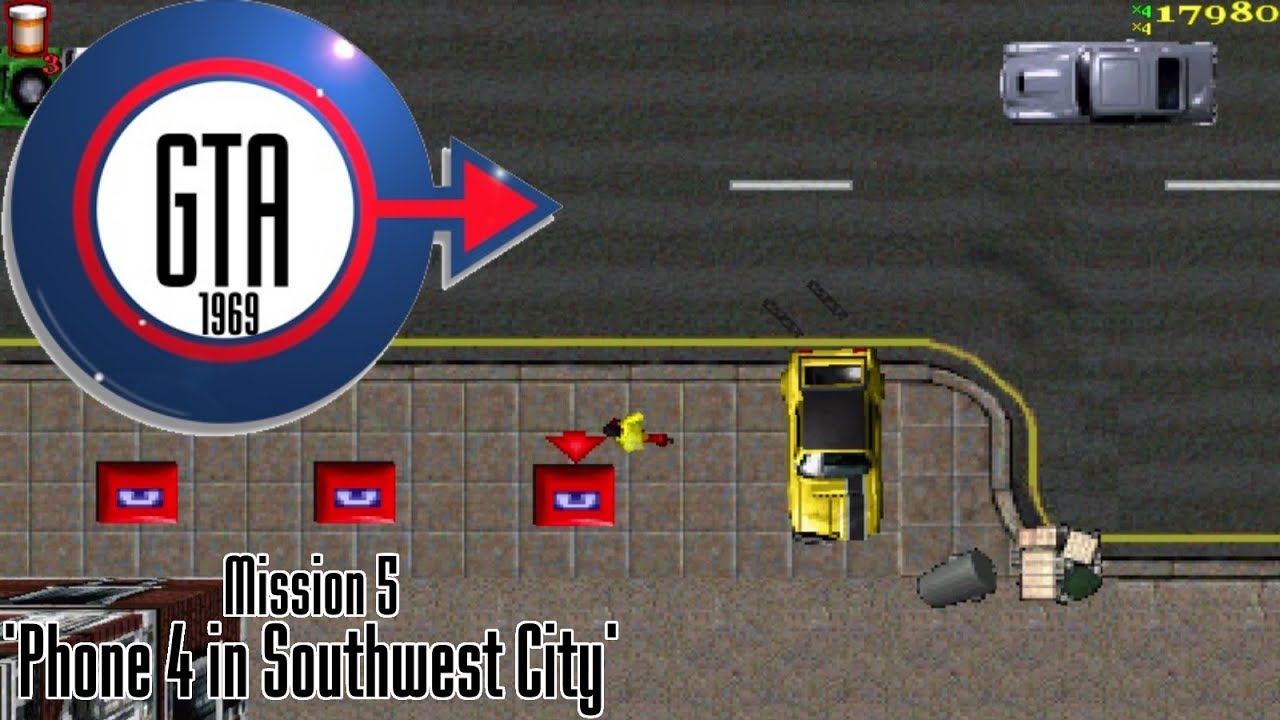 Cheat GTA: London 1969 Mission 5 – Phone 4 in Southwest City