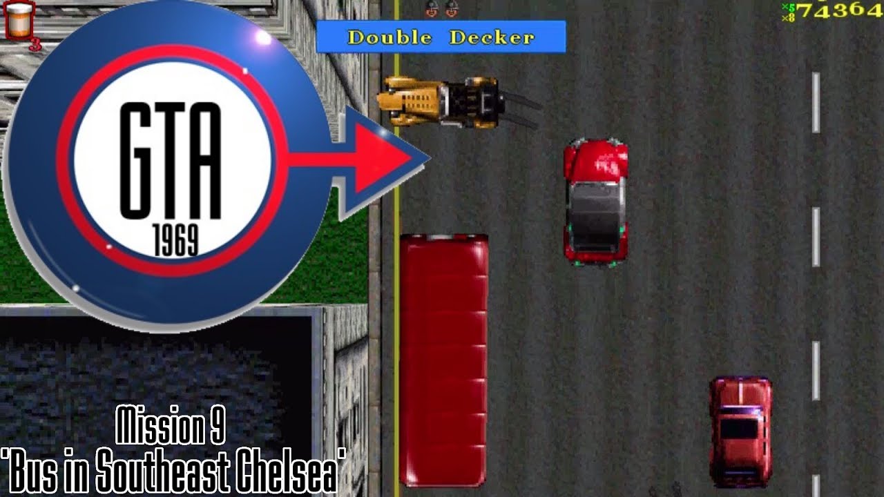 Cheat GTA: London 1969 Mission 9 – Bus in Southeast Chelsea