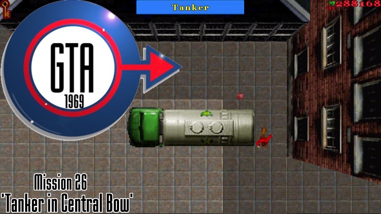 Cheat GTA: London 1969 Mission 26 –  Tanker in Central Bow