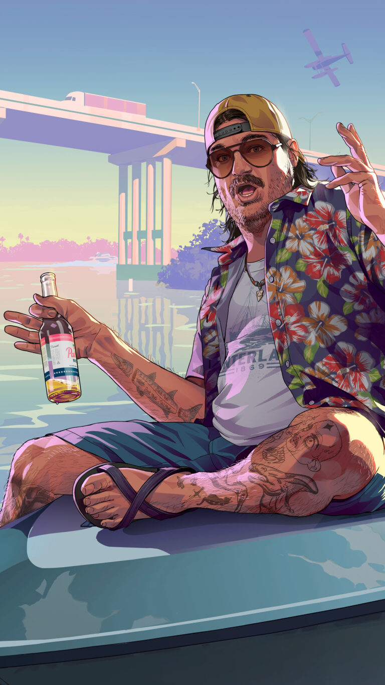 GTA 6 wallpaper: Cal Hampton, portrait format