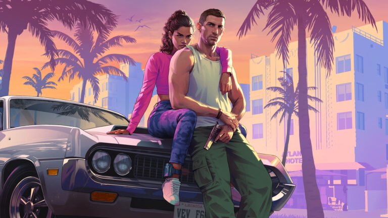 GTA 6 wallpaper: Jason and Lucia (01), desktop format