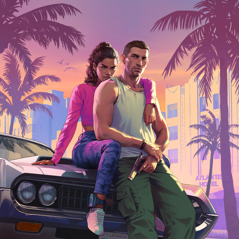 GTA 6 wallpaper: Jason and Lucia (01), square format