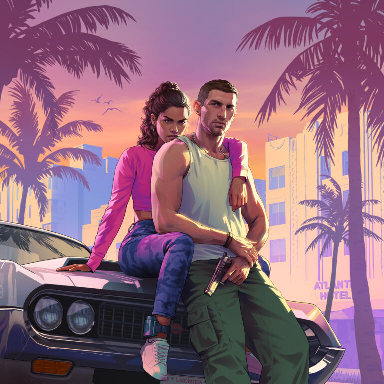 GTA 6 wallpaper: Jason and Lucia (01), tablet format