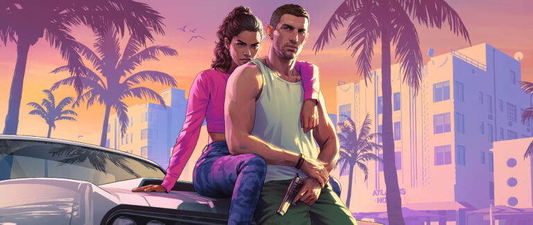GTA 6 wallpaper: Jason and Lucia (01), ultrawide format