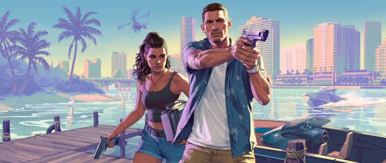 GTA 6 wallpaper: Jason and Lucia (02), ultrawide format