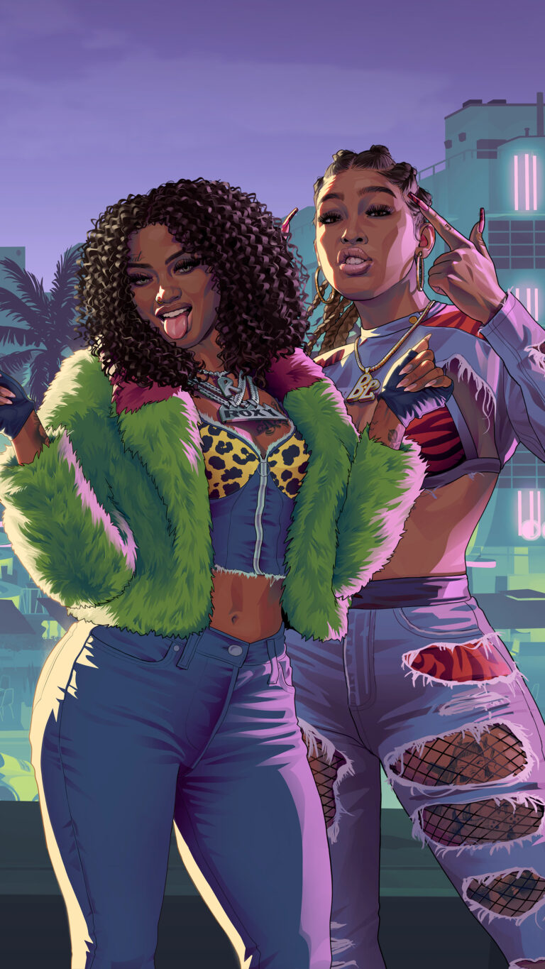 GTA 6 wallpaper: Real Dimez, portrait format