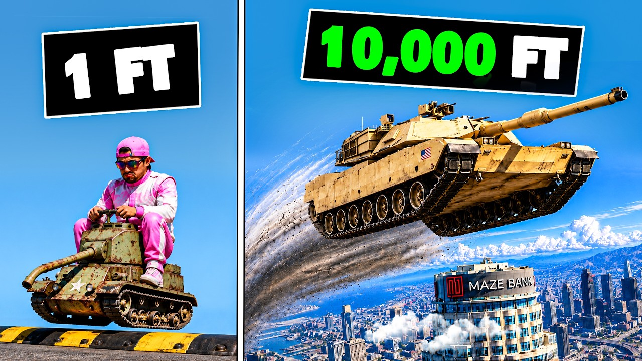 The GTA 5 Tank Jump Challenge: Reaching for the Sky, One Crash at a Time