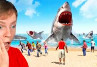 When a Thousand GTA 5 Megalodon Sharks Invade Los Santos