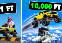 How High Can You Fly? The GTA 5 Monster Truck Jumps Challenge