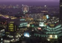 GTA 6 release time: the Vice City skyline at night